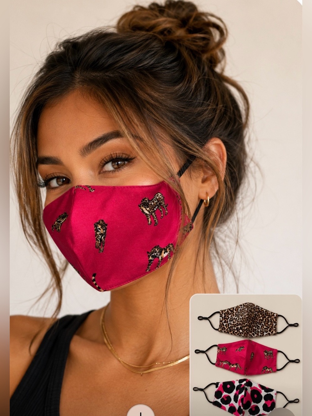 🐆 Sassy Safari Face Mask Set | Leopard & Pop Print Bundle (3 Pack)
